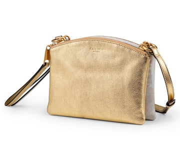SUNRISE DOUBLE POUCH X BODY - GOLD STAR + SILVER MOON - CALA VELA