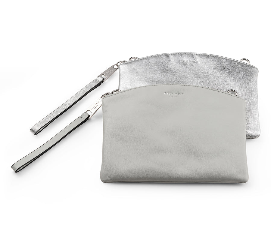 SUNRISE DOUBLE POUCH X BODY - CLOUD + SILVER MOON - CALA VELA