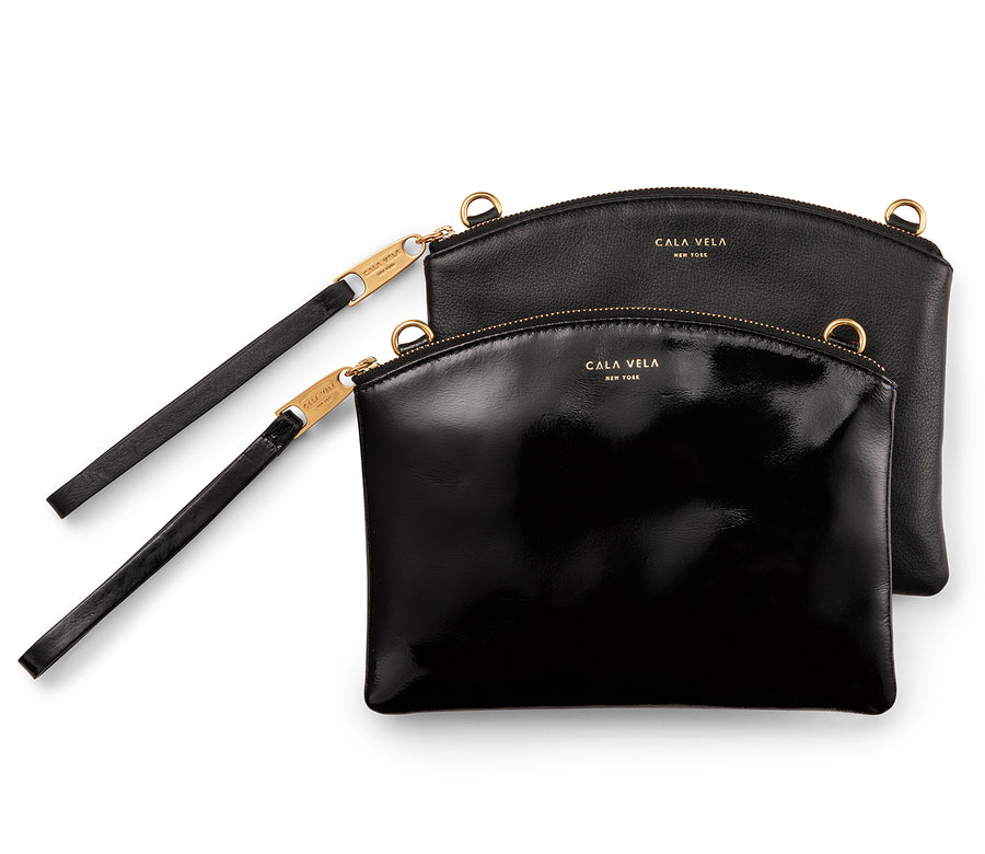 SUNRISE DOUBLE POUCH X BODY - NIGHT + SHINY NIGHT - CALA VELA