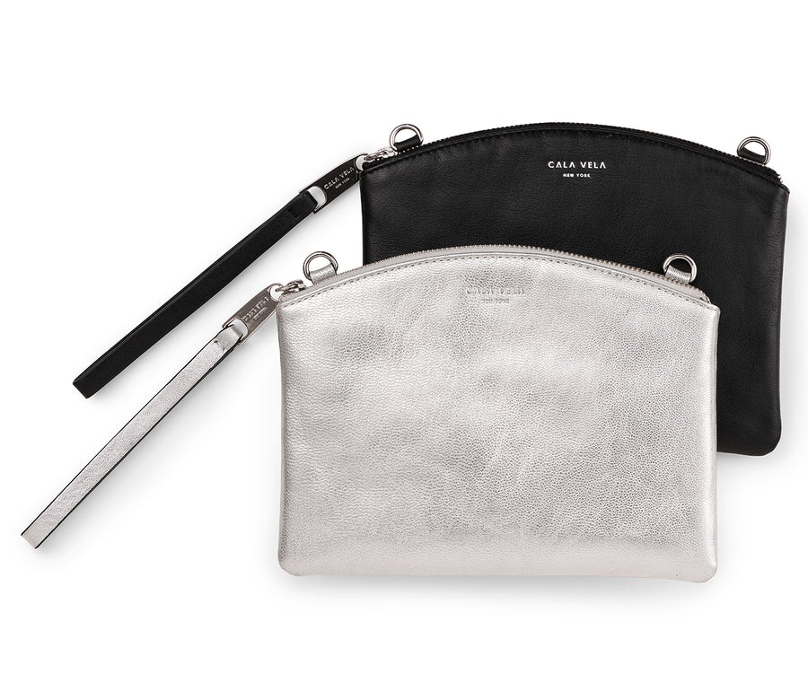 SUNRISE DOUBLE POUCH X BODY - NIGHT + SILVER MOON - CALA VELA