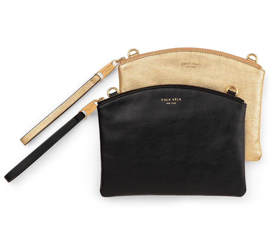 SUNRISE DOUBLE POUCH X BODY - NIGHT + GOLD STAR - CALA VELA
