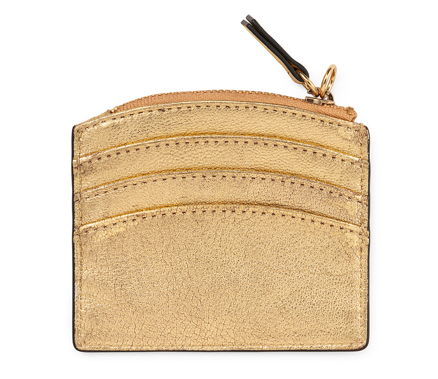 SUNRISE ZIP CARD HOLDER - GOLD STAR & SILVER MOON - CALA VELA