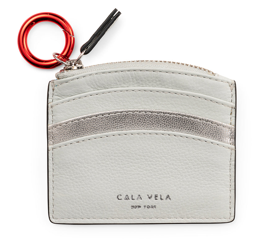 SUNRISE ZIP CARD HOLDER - CLOUD & SILVER MOON - CALA VELA