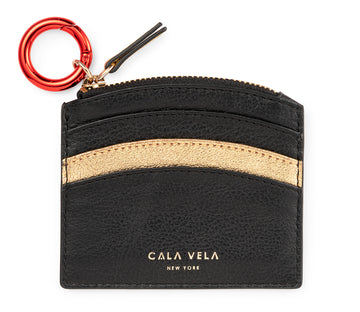 SUNRISE ZIP CARD HOLDER - NIGHT & GOLD STAR - CALA VELA