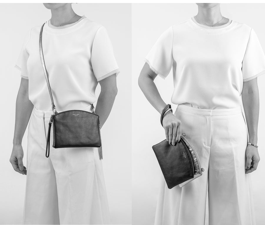 SUNRISE DOUBLE POUCH X BODY - NIGHT + SILVER MOON - CALA VELA